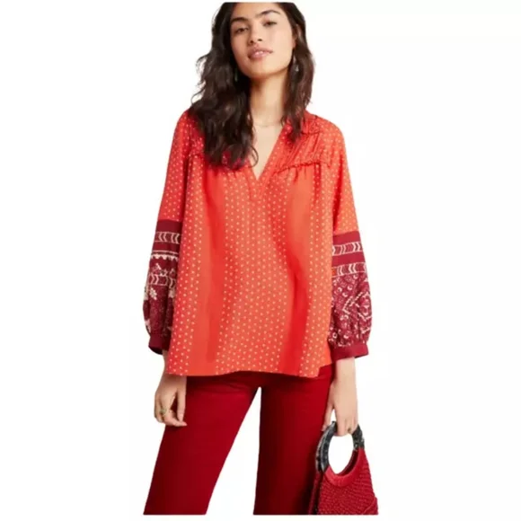 NWT, Anthropologie Vineet Bahl Nora Embroidered Tunic - Picture 16 of 16